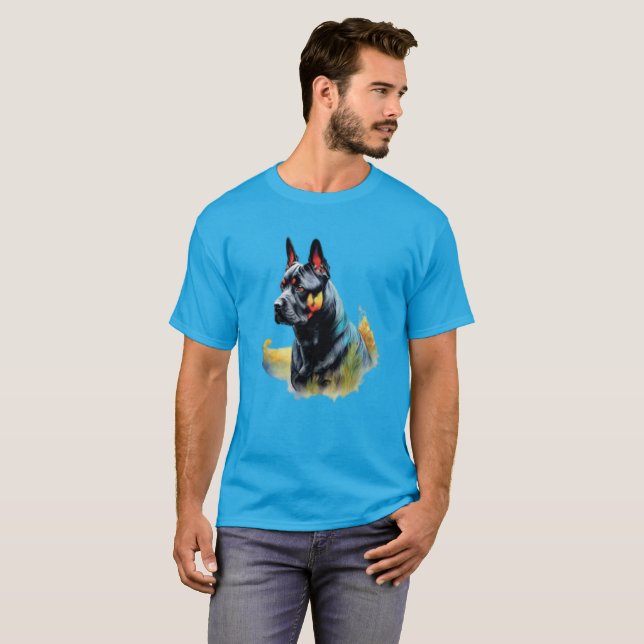 Camiseta Perro Doberman (Anverso completo)