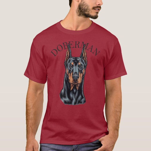 Camiseta Perro Doberman (Anverso)