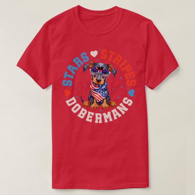 Camiseta Perro Doberman (Diseño del anverso)