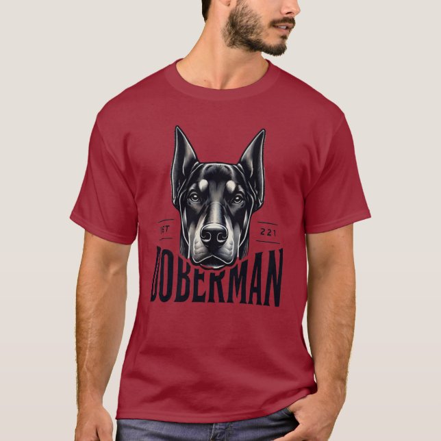 Camiseta Perro Doberman (Anverso)