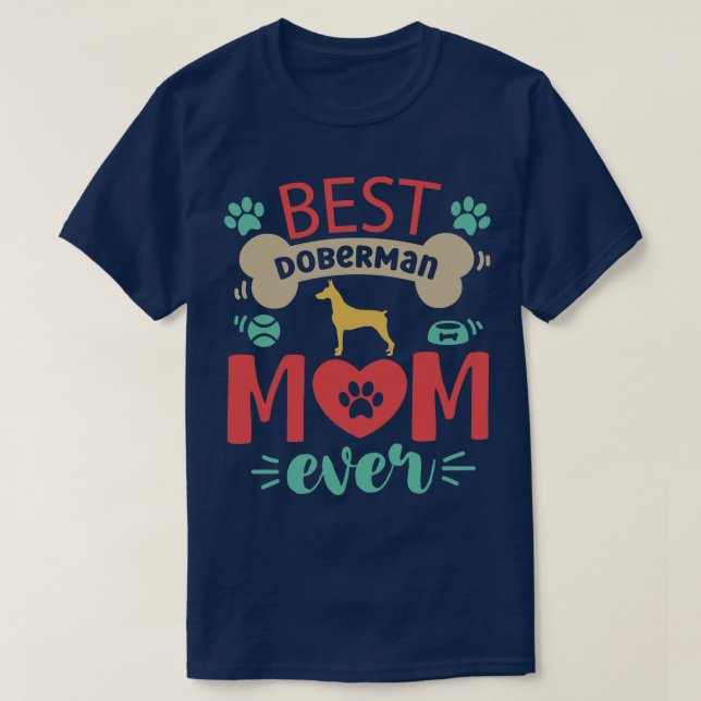 Camiseta Perro Doberman 1 (Diseño del anverso)