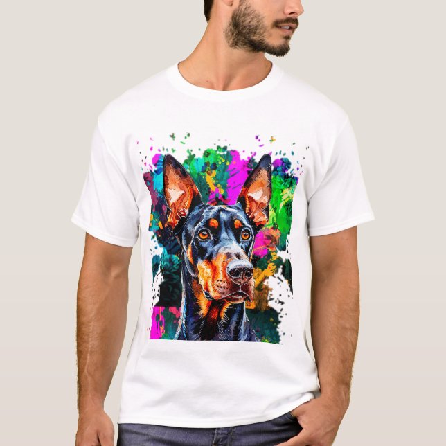 Camiseta perro doberman adorable (Anverso)