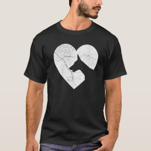 Camiseta Perro Doberman Divertido Corazón Día de San Valent