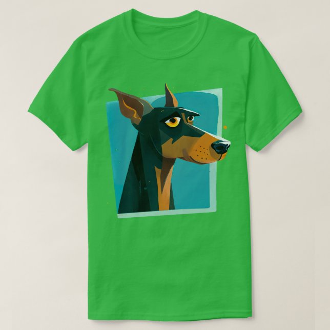 Camiseta Perro doberman gentle Para todos los amantes del p (Diseño del anverso)