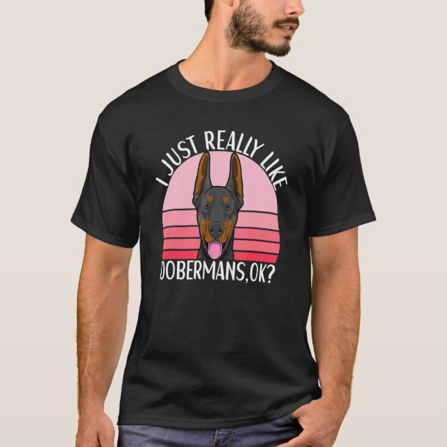 Camiseta Perro Doberman Pinscher para dueño de Doberman 3 (Anverso)