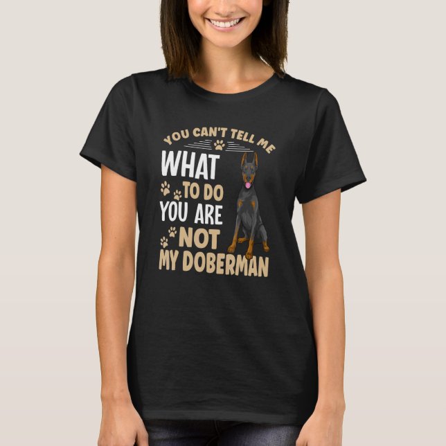 Camiseta Perro Doberman Pinscher para dueño de Doberman 4 (Anverso)