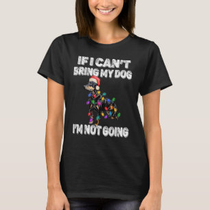 Camiseta Perro Doberman si no puedo traer mi perro no voy