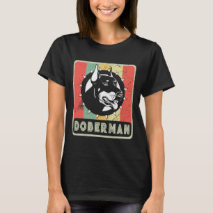 Camiseta Perro Doberman Vintage Para Perro Lover