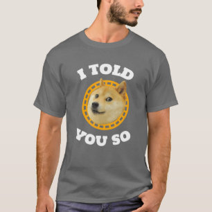 Camiseta Perro Dogecoína En La Criptomoneda De La Luna