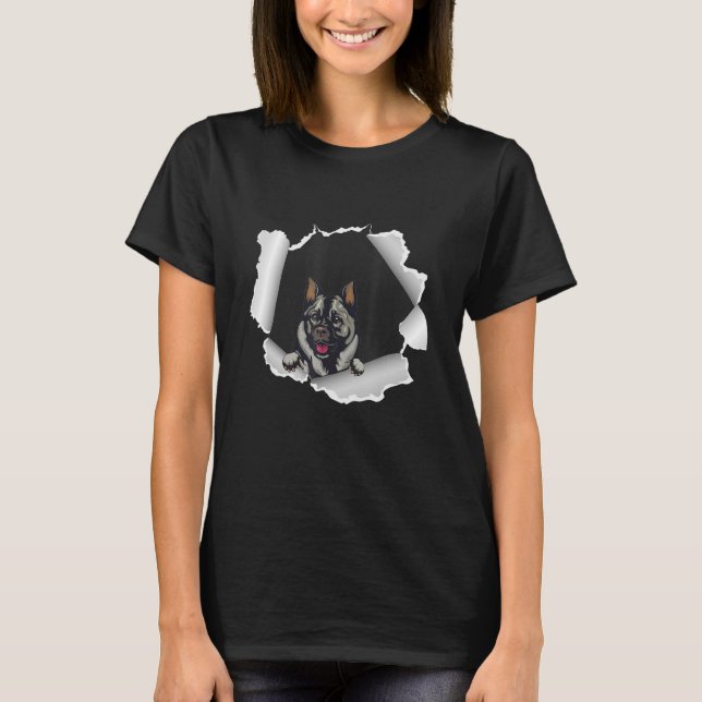 Camiseta Perro elkhound noruego para el Día del Padre (Anverso)