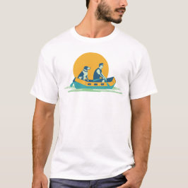 Camiseta Perro en balsa