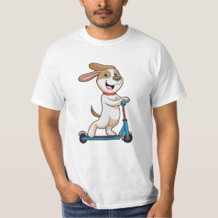 Camiseta Perro en bicicleta con Scooter