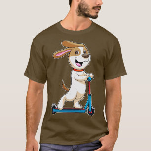 Camiseta Perro en bicicleta con Scooter 1