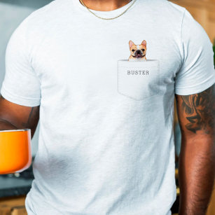 Camiseta Perro en bolsillo   Mascota Personalizado Foto y n