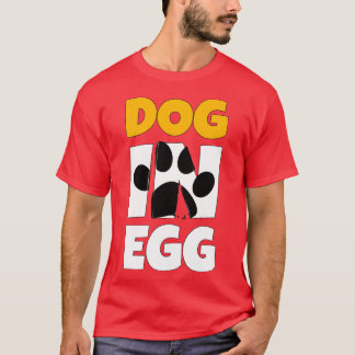Camiseta perro en cachorros de huevo