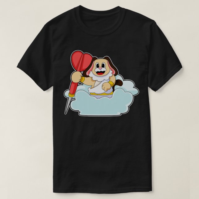 Camiseta Perro en Darts con Dart 1 (Diseño del anverso)