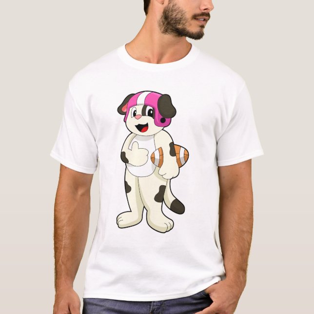 Camiseta Perro en deportes de fútbol (Anverso)