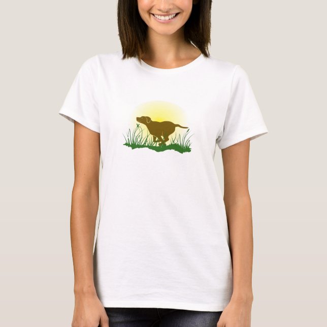 Camiseta Perro en ejecución (Anverso)