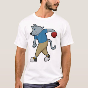 Camiseta Perro en el Bowling con bolera
