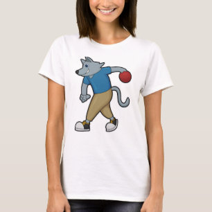 Camiseta Perro en el Bowling con bolera