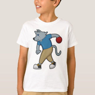 Camiseta Perro en el Bowling con bolera