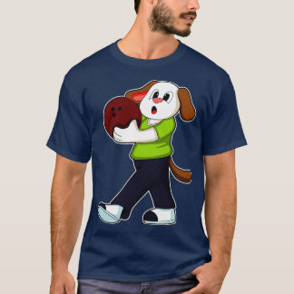 Camiseta Perro en el Bowling con bolera 1