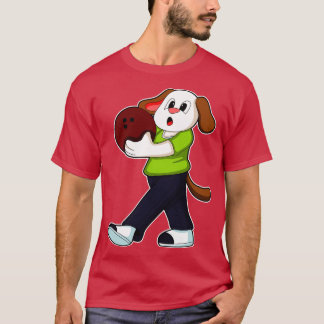Camiseta Perro en el Bowling con bolera 2