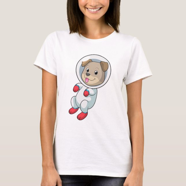 Camiseta Perro en el espacio (Anverso)