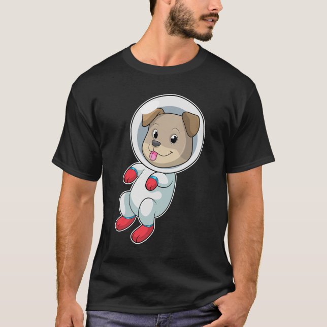 Camiseta Perro en el espacio (Anverso)