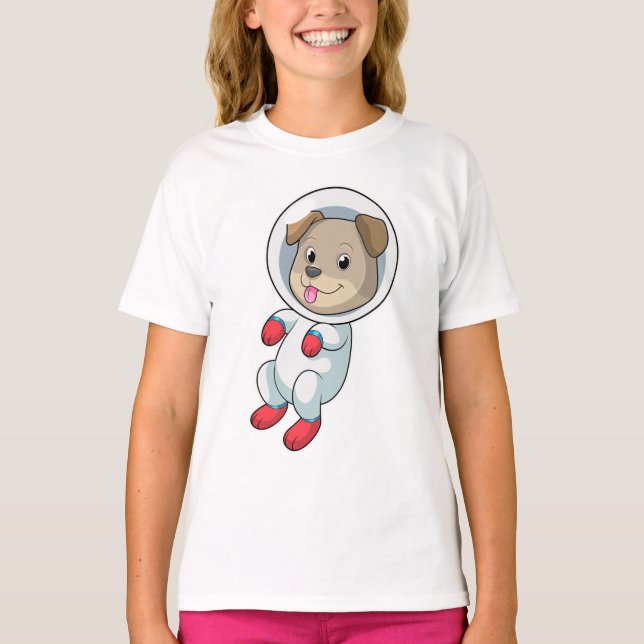 Camiseta Perro en el espacio (Anverso)