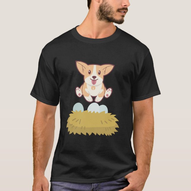 Camiseta perro en el huevo (Anverso)