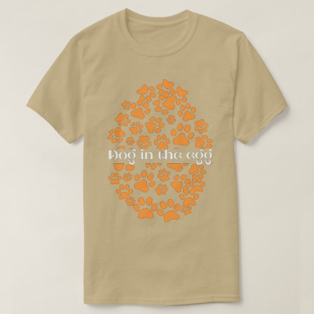 Camiseta Perro en el huevo2 (Diseño del anverso)
