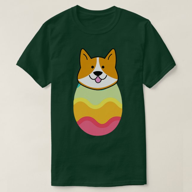 Camiseta perro en el huevo 128 (Diseño del anverso)