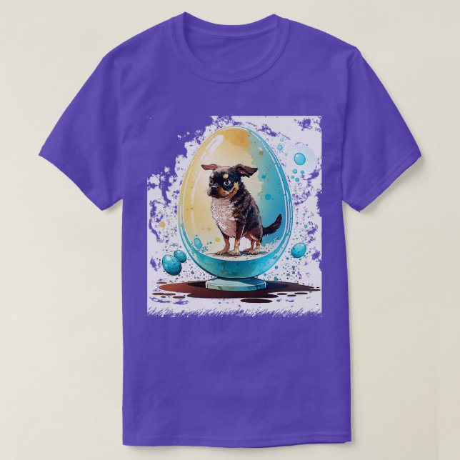 Camiseta Perro en el huevo 152 (Diseño del anverso)