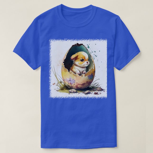 Camiseta Perro en el huevo 157 (Diseño del anverso)