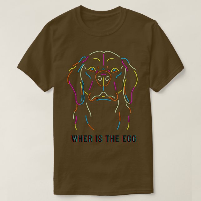 CAMISETA PERRO EN EL HUEVO 167 (Diseño del anverso)