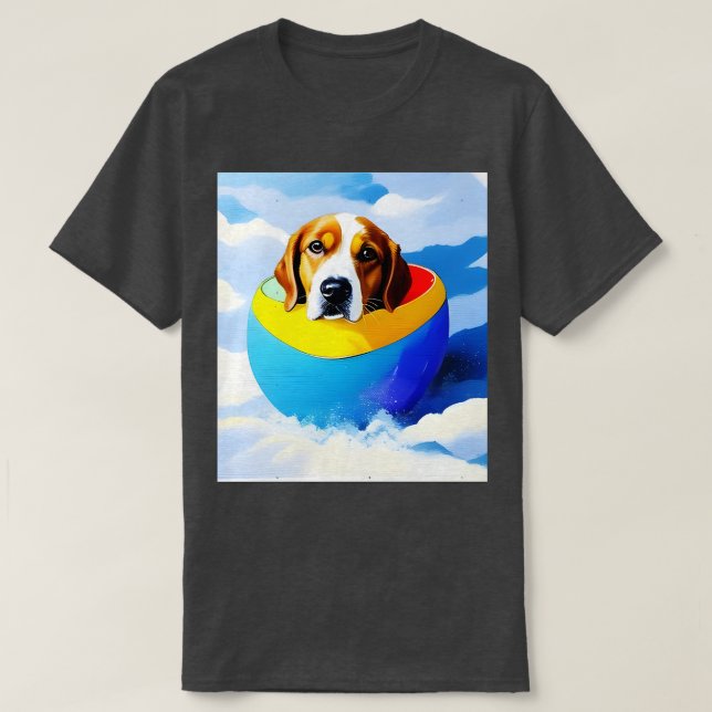 Camiseta perro en el huevo 189 (Diseño del anverso)
