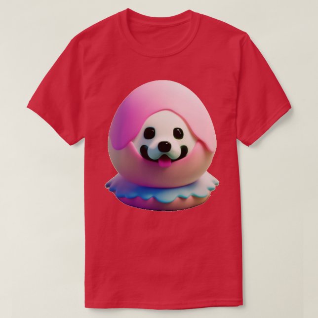 Camiseta perro en el huevo 192 (Diseño del anverso)