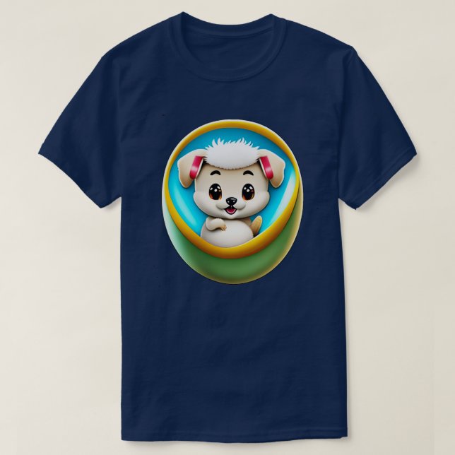 Camiseta Perro en el huevo 239 (Diseño del anverso)