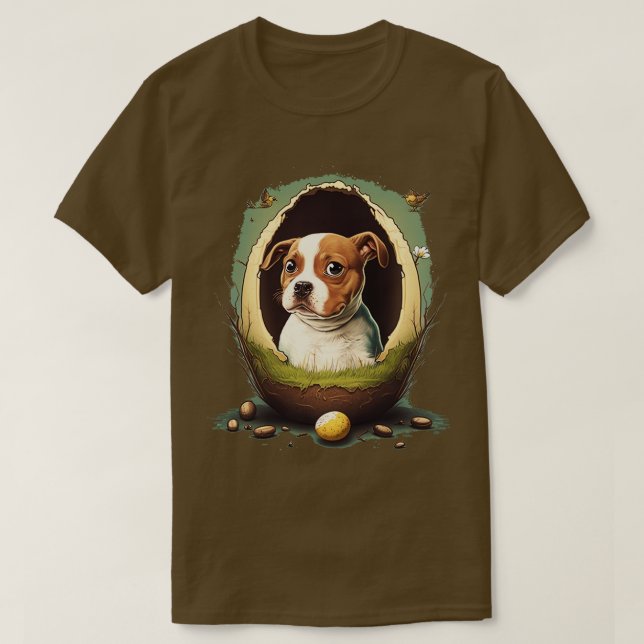 Camiseta Perro En El Huevo 265 (Diseño del anverso)