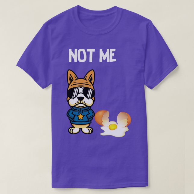 Camiseta perro en el huevo 277 (Diseño del anverso)