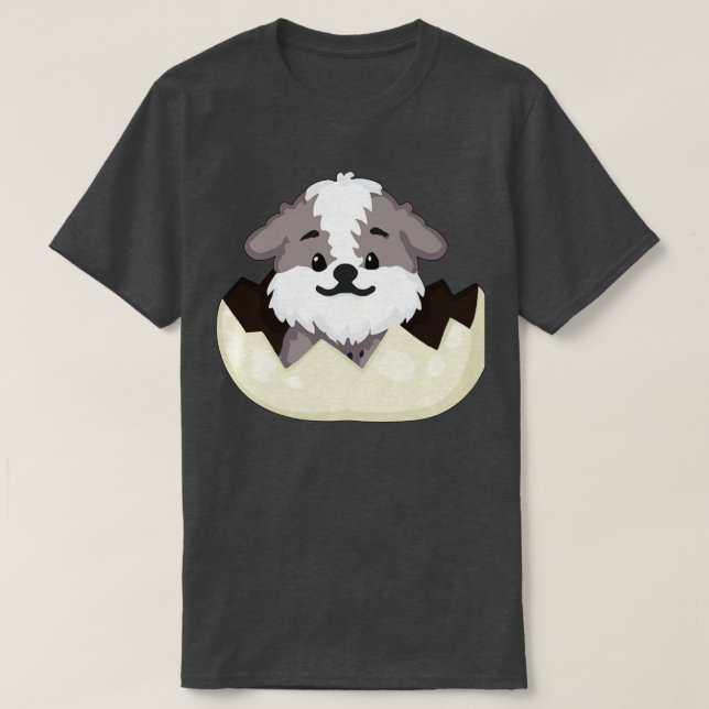 Camiseta Perro en el huevo 29 (Diseño del anverso)