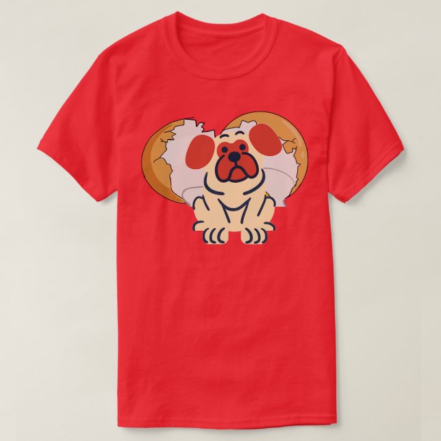 Camiseta perro en el huevo 295 (Diseño del anverso)