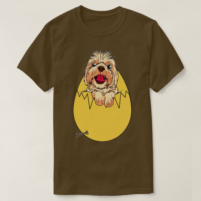 Camiseta perro en el huevo 297 (Diseño del anverso)