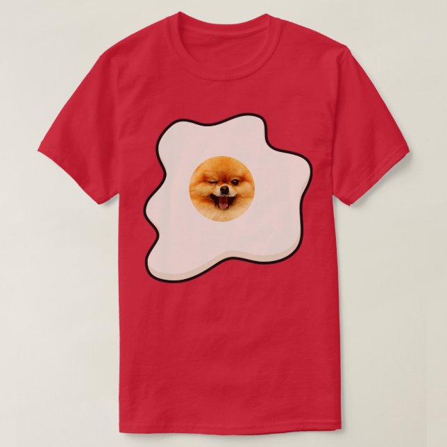 Camiseta Perro en el huevo 308 (Diseño del anverso)