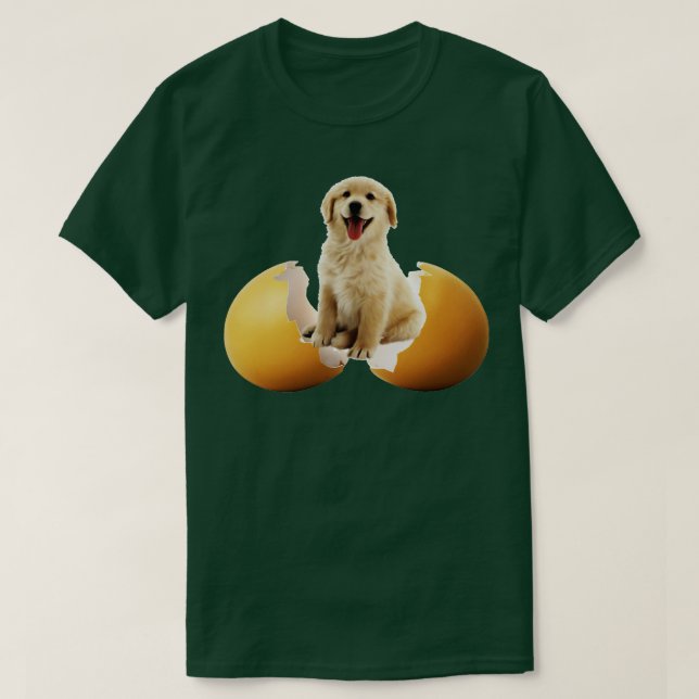 Camiseta perro en el huevo 309 (Diseño del anverso)