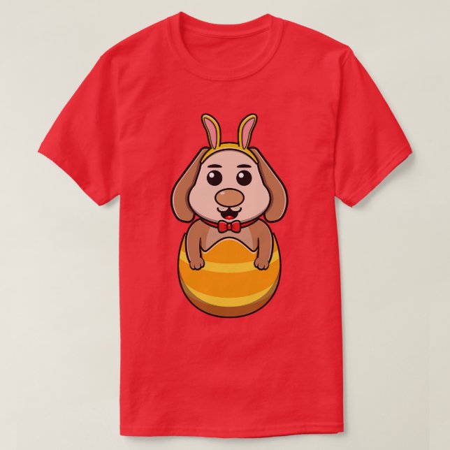 Camiseta Perro en el huevo 80 (Diseño del anverso)