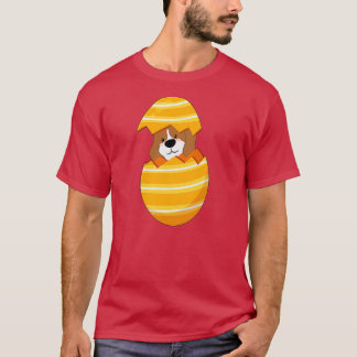 Camiseta Perro en el huevo Gracioso Día de Pascua Perro en 