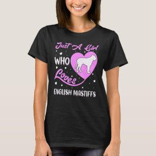 Camiseta Perro En Forma De Corazón Solo Una Chica Que Ama M