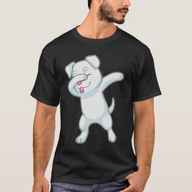 Camiseta Perro en Hip Hop Dance Dab (Anverso)